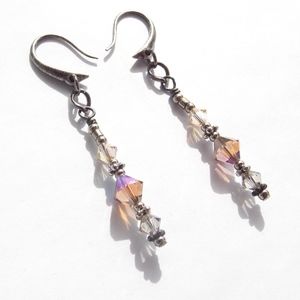 Bohemian Glam Earrings Delicate Pale Amethyst Boho